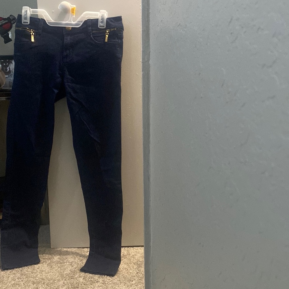 Dark blue jeans. Size: 8